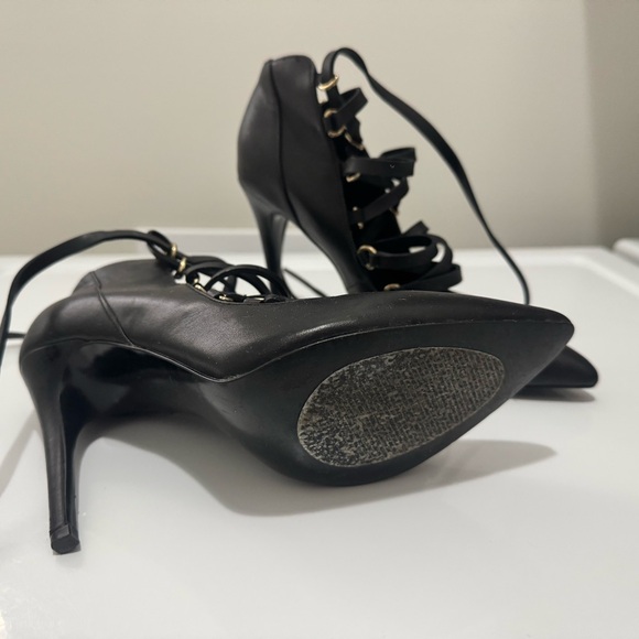 ✨HOST PICK✨ - Black heels with straps for sale! - Picture 3 of 3